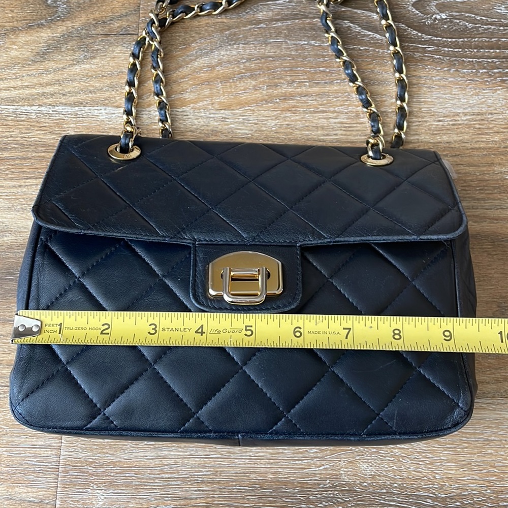 Charles Jourdan Paris Vintage Quilted Leather Flap Bag - Picture 5 of 16